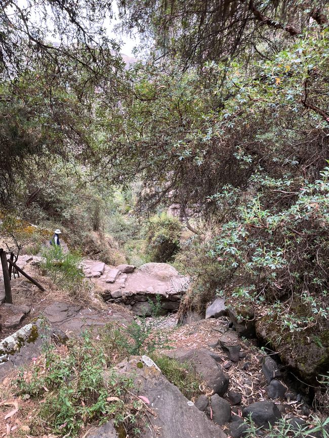 Day 17 
Mysterious hiking trail with "waterfall" somewhere in the Andes near Cusco