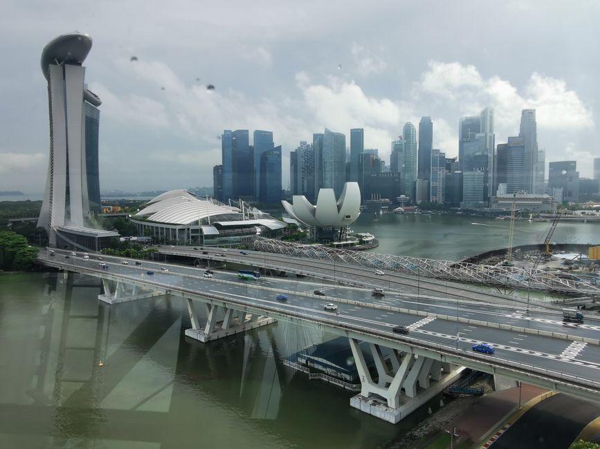 Abschiednehmen von Bali und Weiterreise sowie erster Tag in Singapur