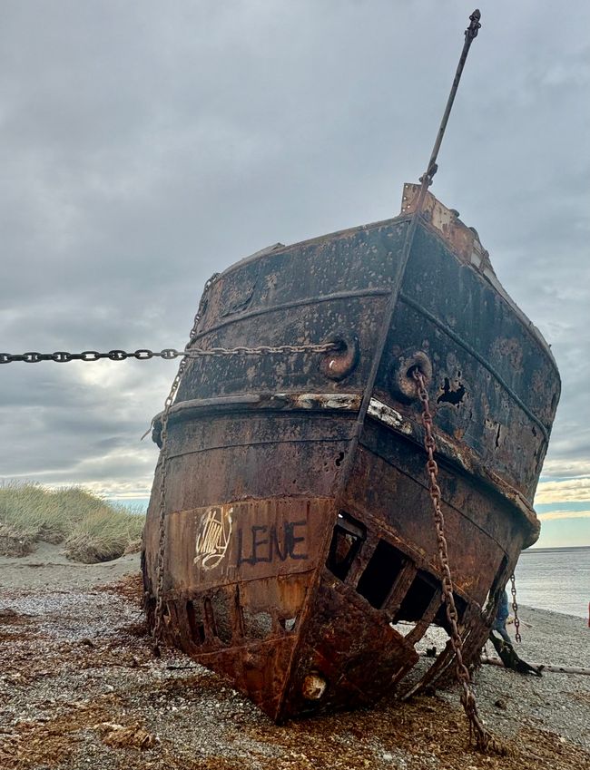 Two ships lying here since the 1930`s.