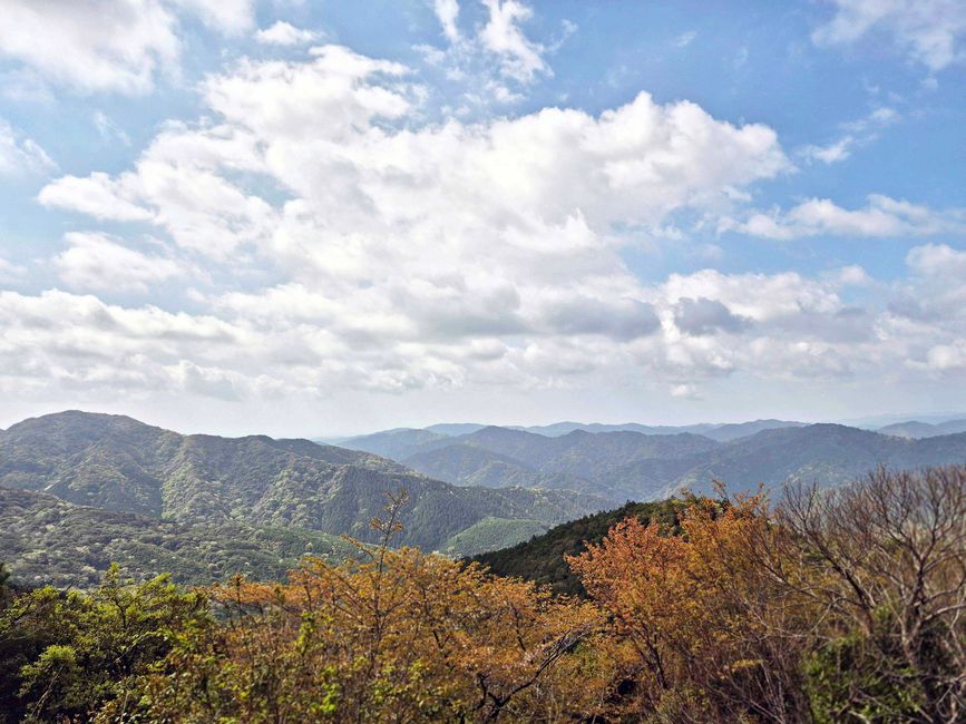 Aussicht vom dem Berg Asama (500m hoch)