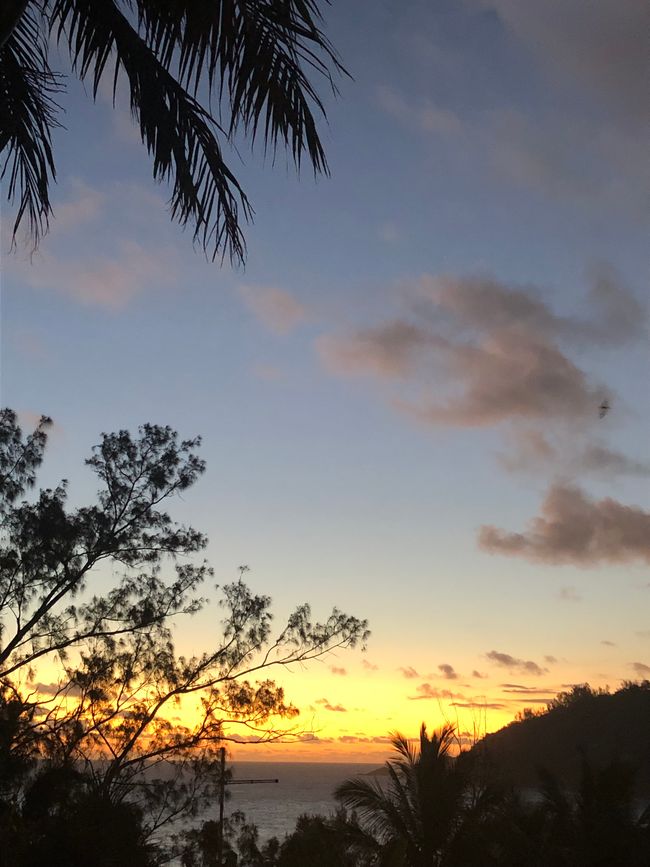 ... au coucher de soleil