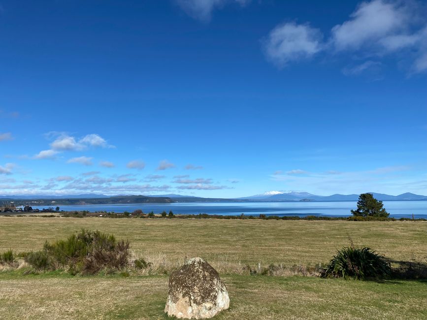 Ausblick auf Lake Taupo