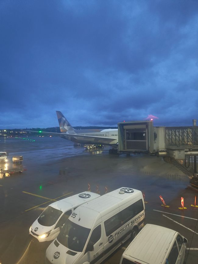 Zurück auf europäischem Boden – Flughafen Zürich