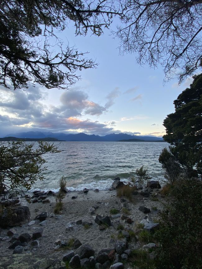 Ausblick auf die Fjorde - Manapouri Lake