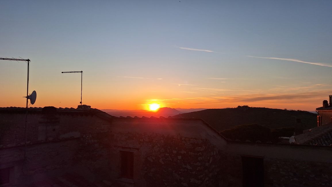 Abendstimmung über Fara