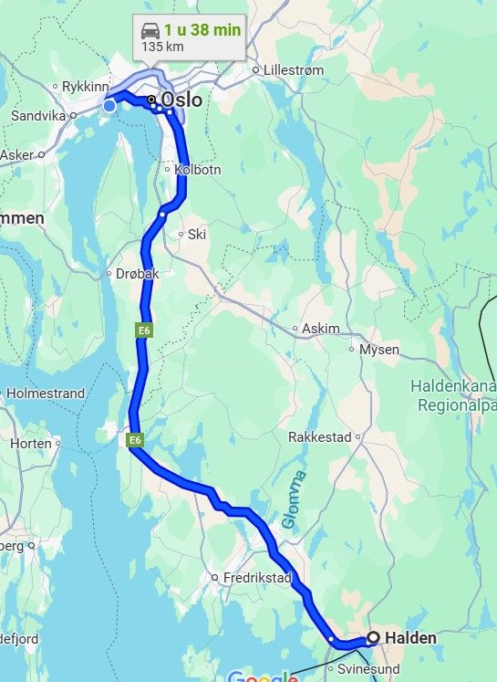 Halden - Oslo
