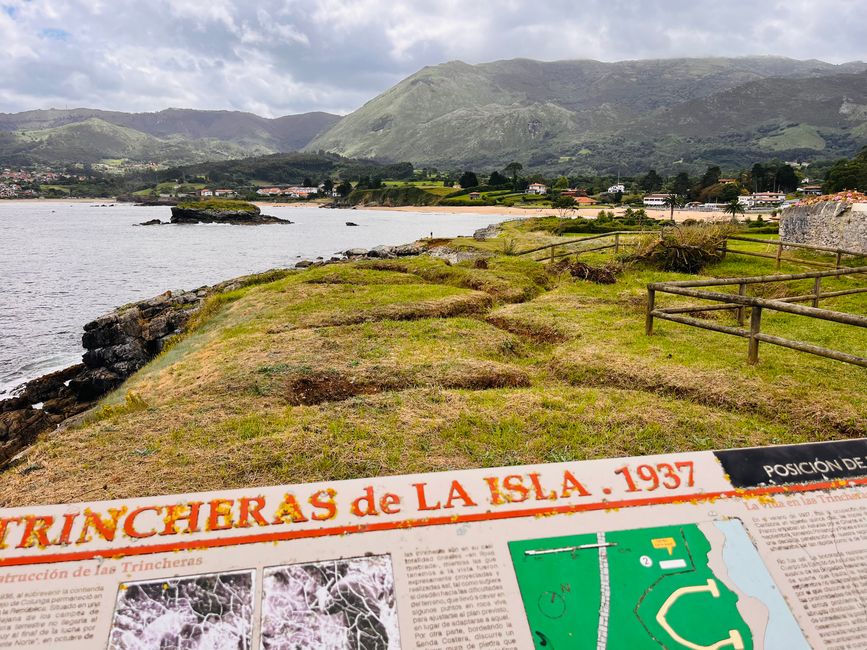 On the hike, a history lesson - trench systems from the time of the Spanish Civil War