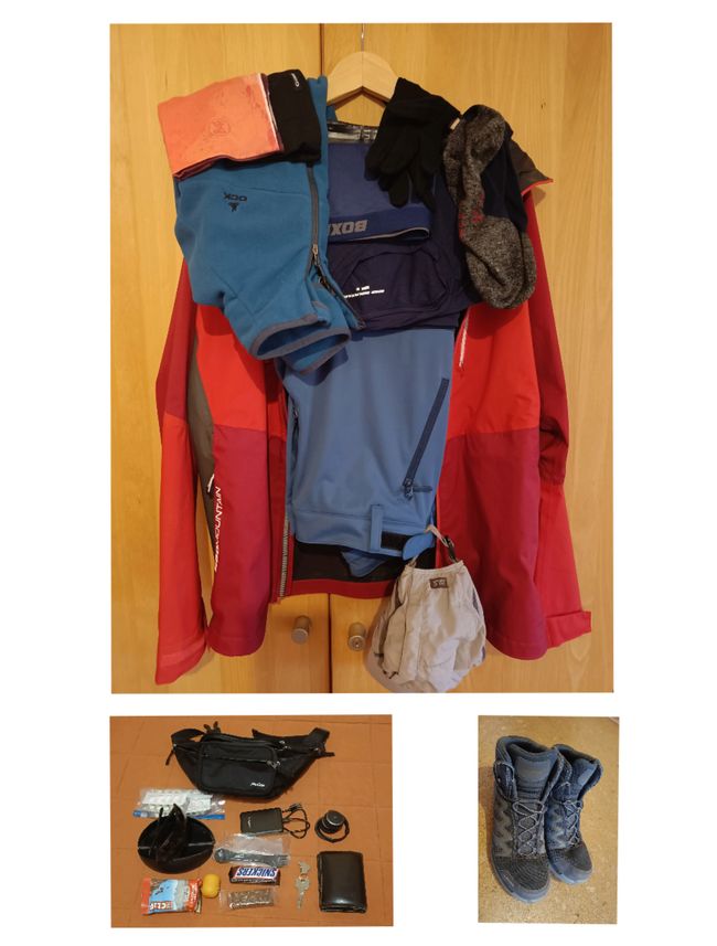 Items carried on the body and a bum bag