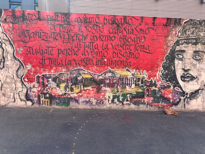 Graffiti bei der Uni Milano