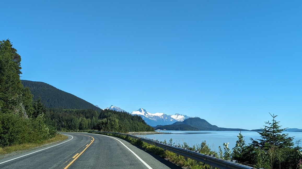 Day 23: Skagway - Haines: the big sweating in Alaska begins!