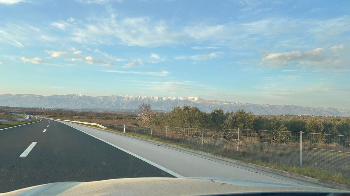Das Velebit Gebirge auf dem Heimweg