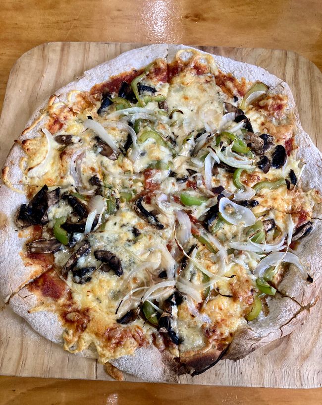 en Base Camp, ya conocemos la taberna y hoy hemos vuelto - ¡delicioso!