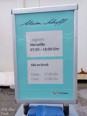 Liegezeit der Mein Schiff 1