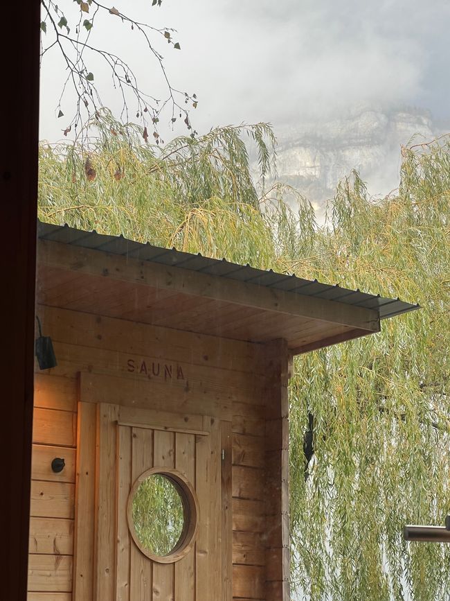 sauna am See