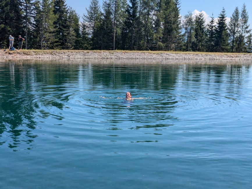 Stefanie en el agua