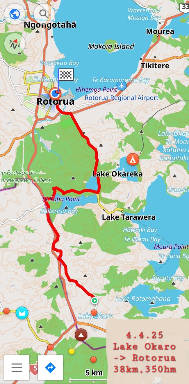 4.4.25 Geburtstag von Oma Schön, Okaro-> Rotorua