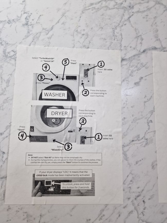 Gebrauchsanweisung für die Waschmaschine,