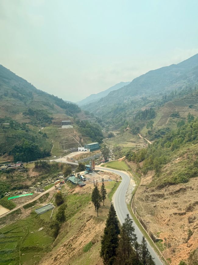 Vista dall'autobus