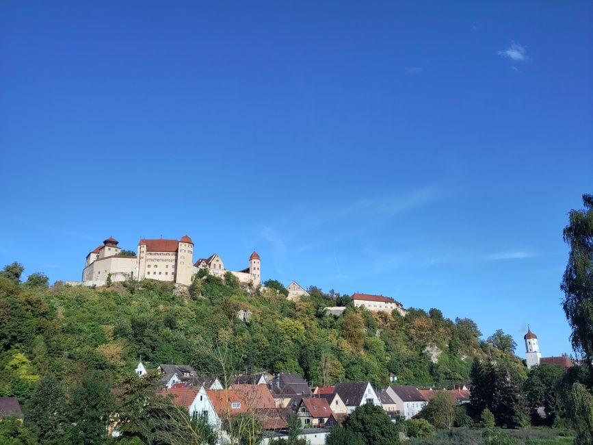 Castle-rich landscape in Franconia, here Harburg (Swabia) in Bavaria