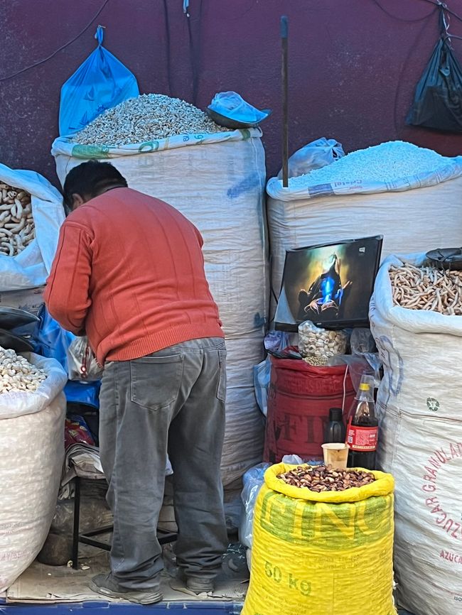 Mercado en La Paz 