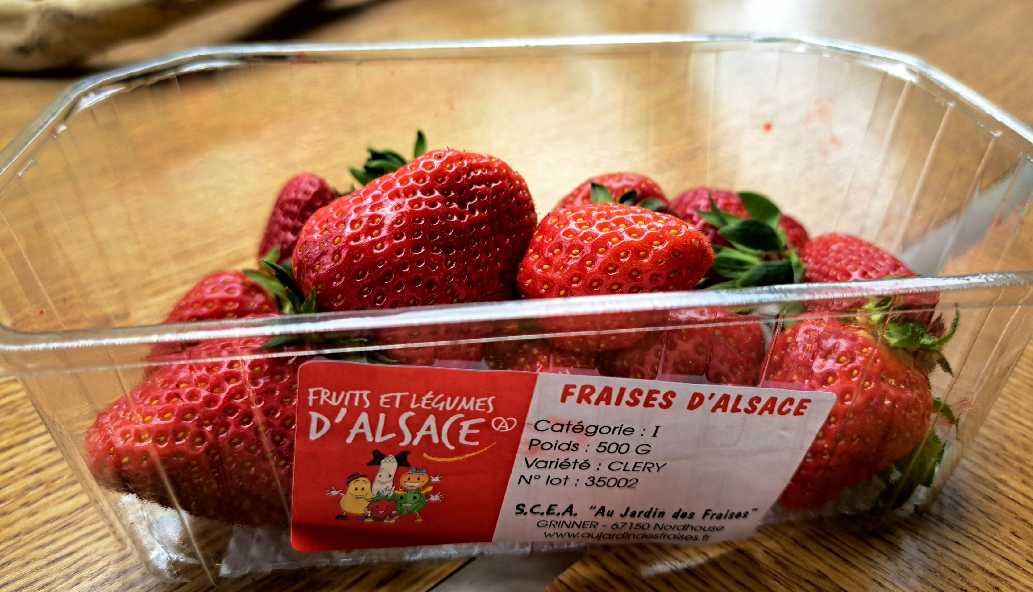 Premières fraises!