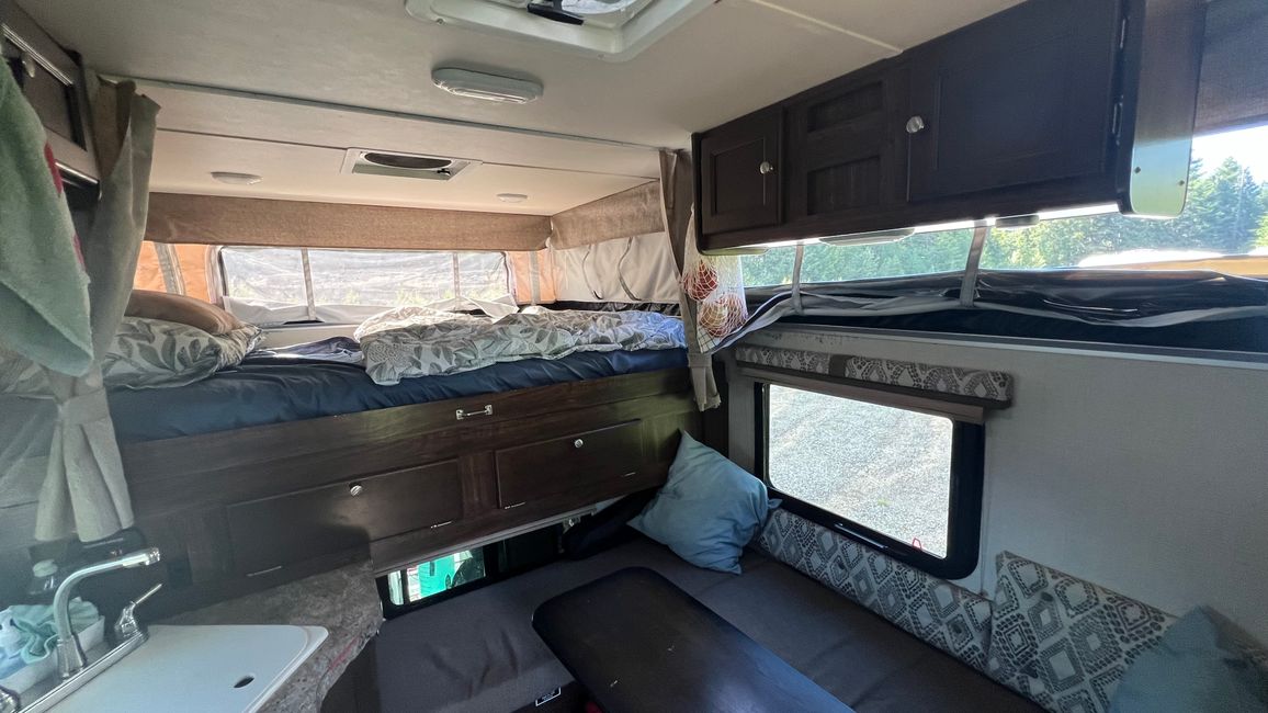 Inside camper