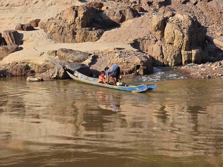 Auf dem Mekong von Luang Prabang nach Ban Houayxay