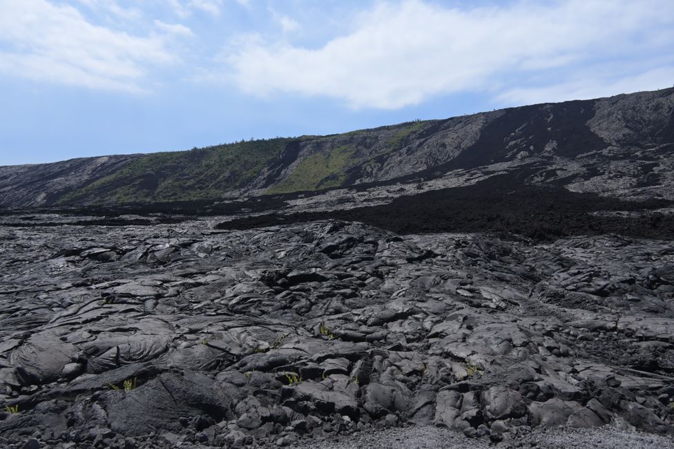 Lave sur la route Chain of Craters