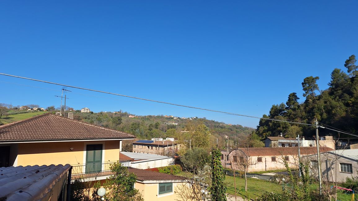 Morgens von der Terrasse