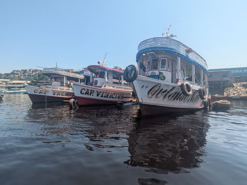 Rio Negro + Rio Solimões gleich  Amazonas