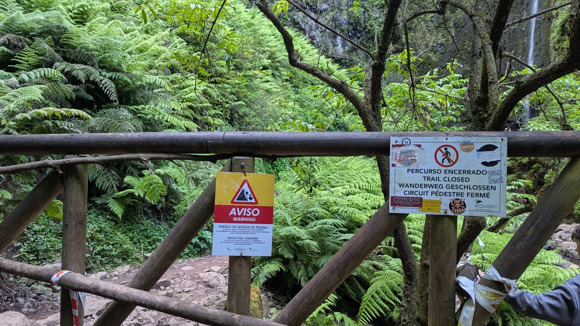 Theoretisch soll man nicht zum Wasserfall gehen....