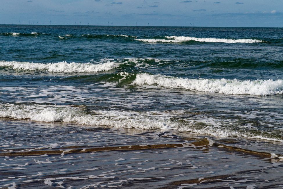 Dem Strand entlang
