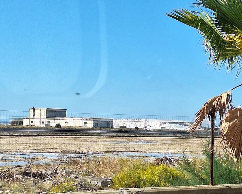 Seawater saltworks near Zapponeta