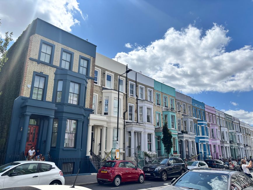 Notting Hill- bunte Häuser 