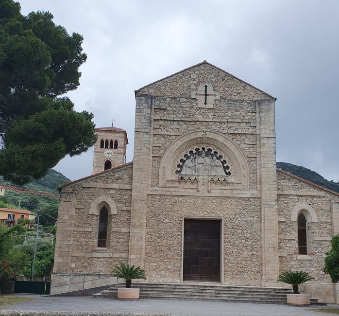 Fake medieval church in Calvisio