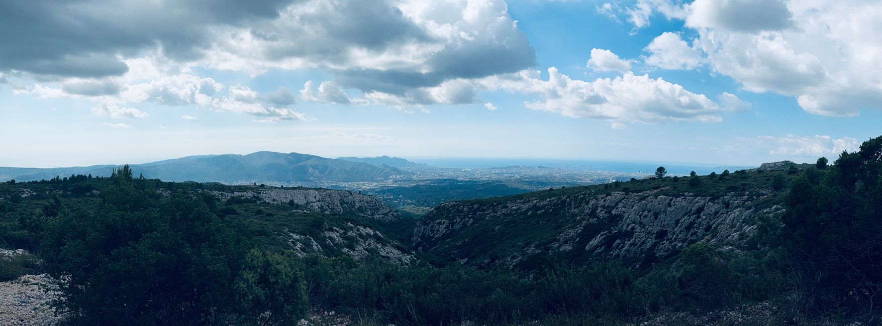 Der Blick reichte auch schon bis Marseille