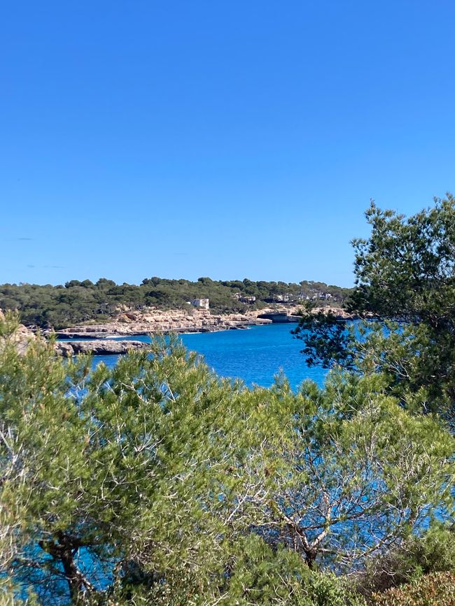 Cala Mondrago-es wird angebadet