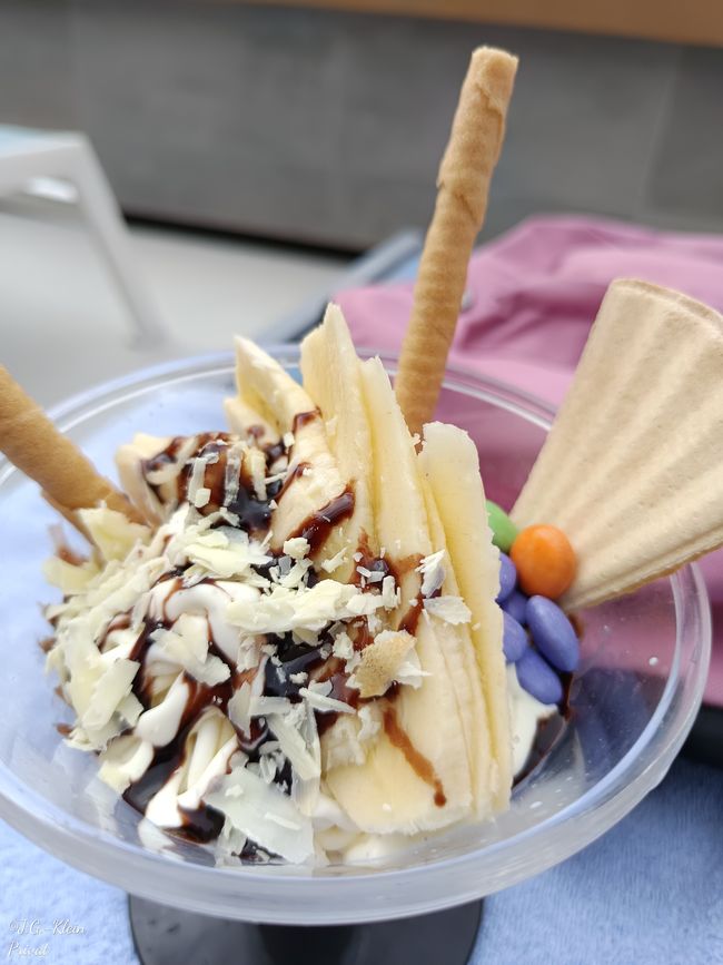 Letztes Spaghettieis Banane 