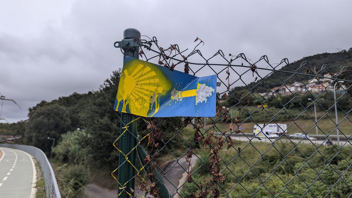 Neunte Etappe auf dem Camino Portugues da Costa von Vigo nach Arcade