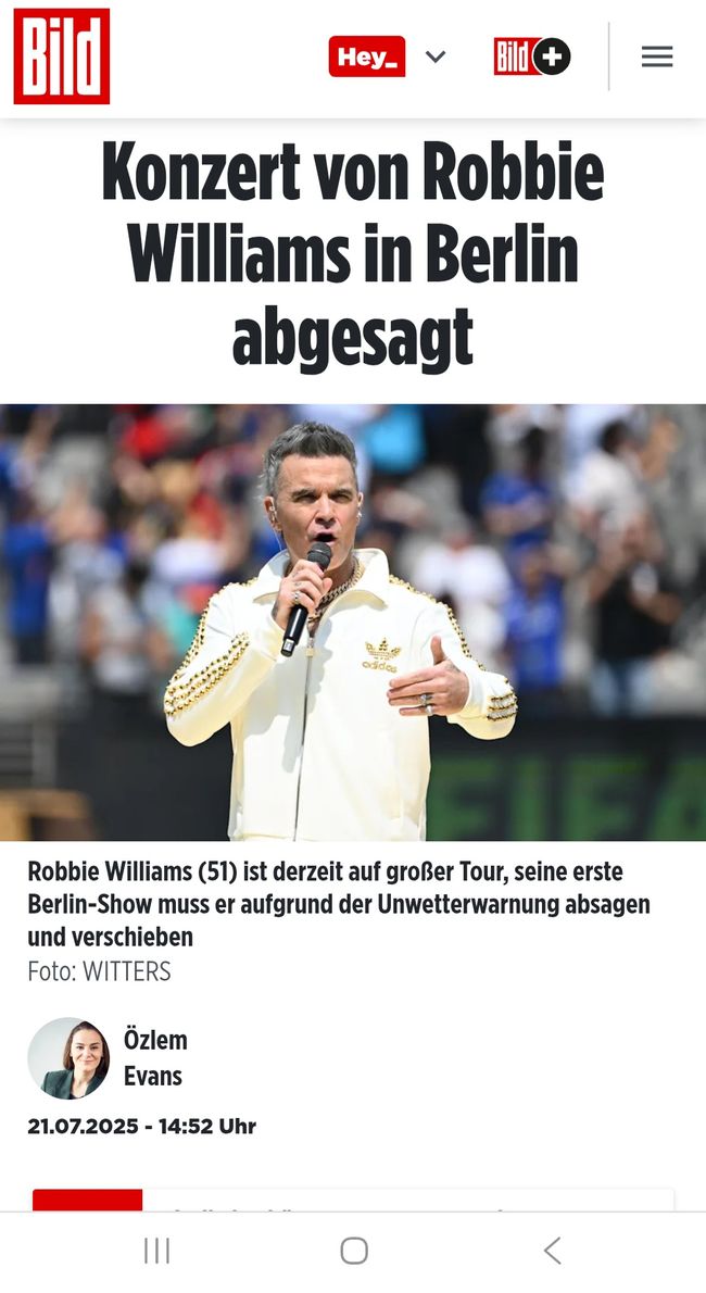 2025 - Juli - Berlin - Leider kein Robbie Williams Konzert