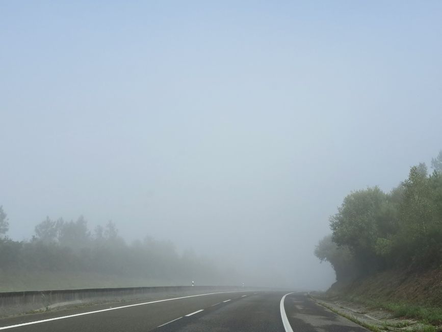Fog on the highway