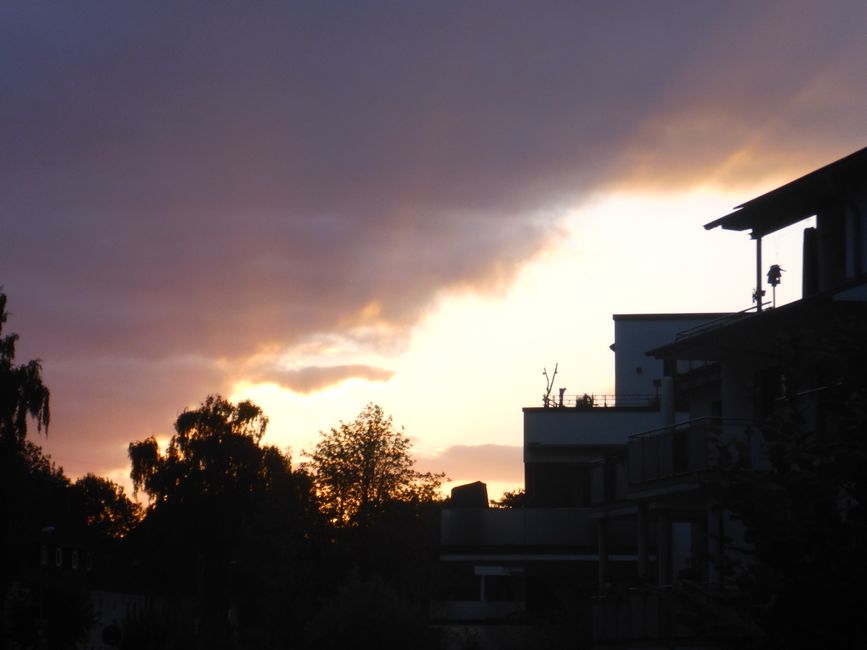 Abendstimmung zu Hause