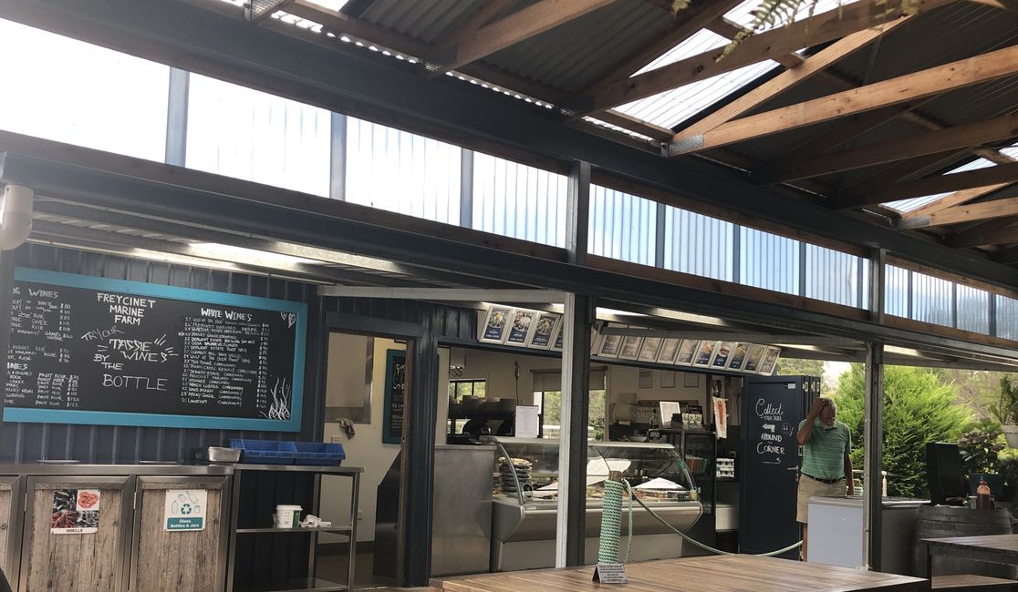 Dopo si possono mangiare abalone alla Freycinet Marine Farm