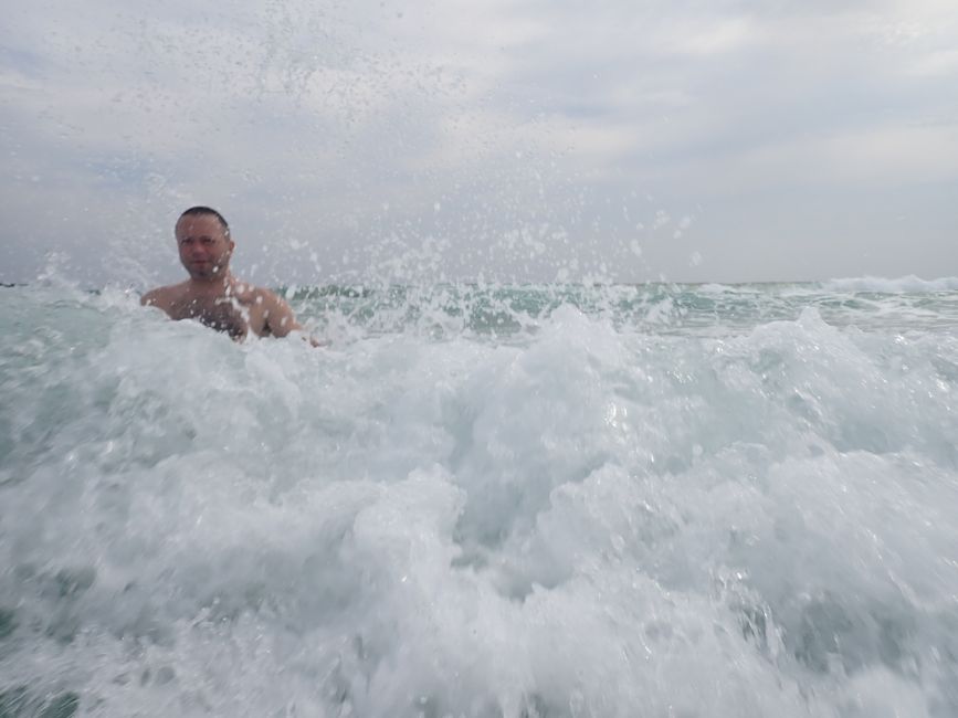 Matara - Mauvais temps, pas de baleines, mais des Salties (crocodiles d'eau salée)