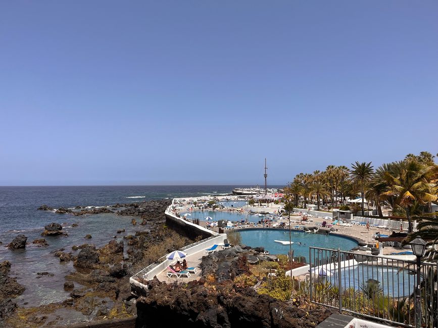 The beautiful part of Puerto de la Cruz - the seawater outdoor pool designed by César Manrique