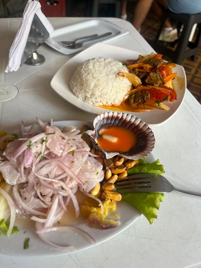 Ceviche und Lomo Saltado für nen schmalen Taler