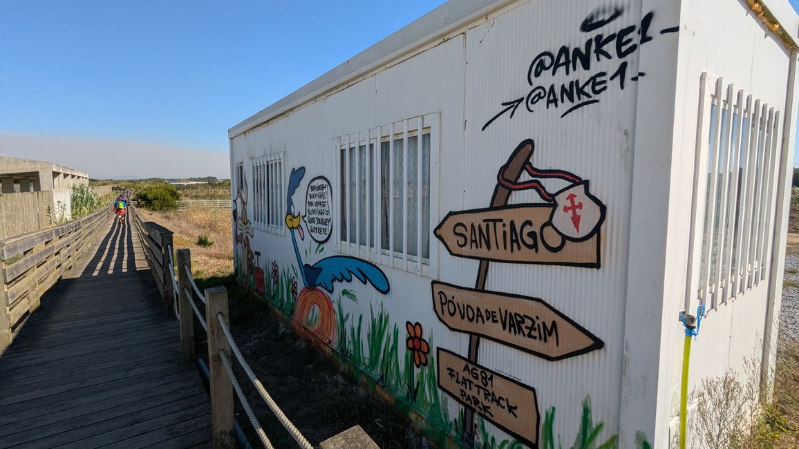 Segunda etapa del Camino Portugués de la Costa desde Povoa Varzim hasta Apulia Praia