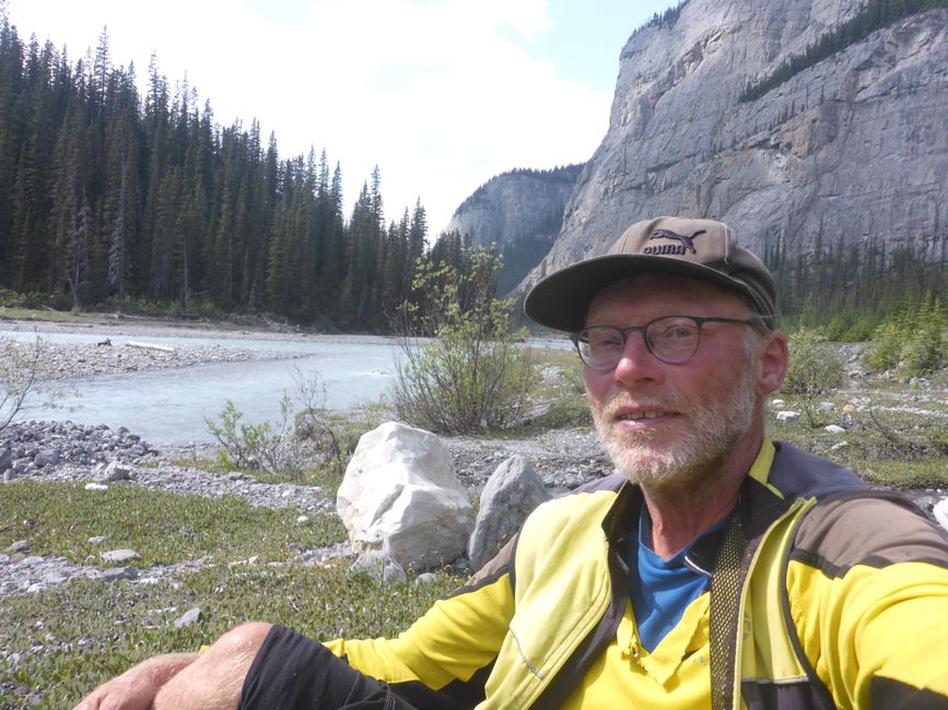 Pause à la rivière Saskatchewan