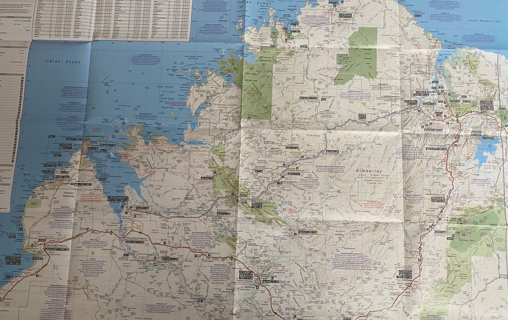 La región de Kimberley en el norte de Australia Occidental. De Kununurra a Broome a lo largo de la Gibb River Road, con un desvío al Plateau Mitchell.