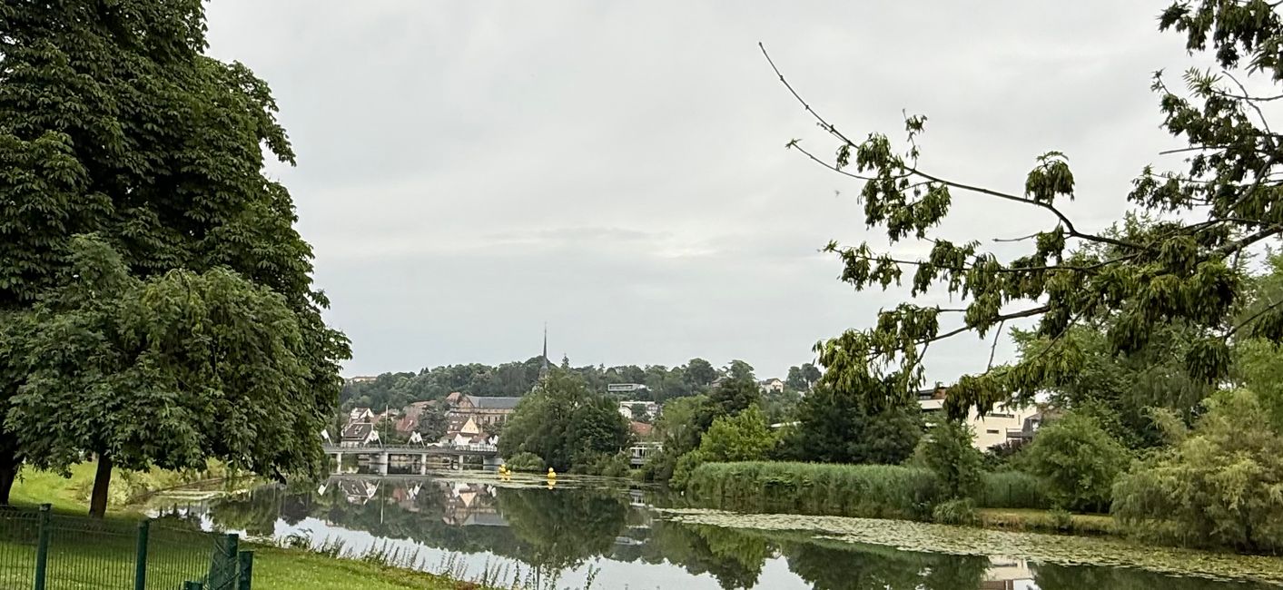 l'Allan, vista verso l'Église Saint-Maimboeuf